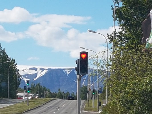 Ampel in Akureyri