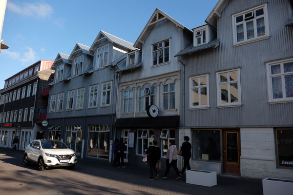 Einkaufsstraße in Reykjavik
