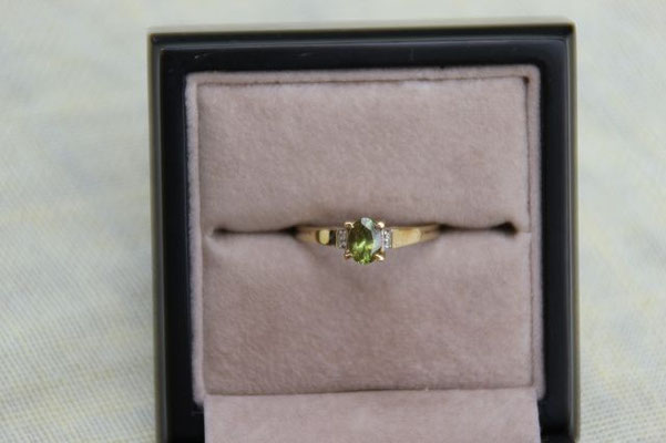 Demantoid, Madagaskar, 6,5x4,5 mm, 0,57 ct