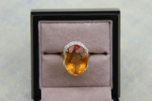 Mandarin Citrin, Brasilien, 20x15 mm, 16,62 ct