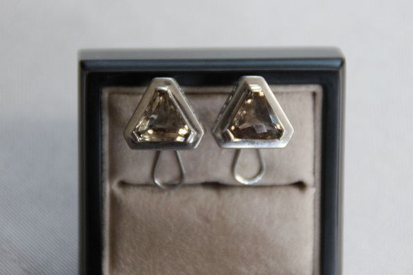 2x Rauchquarz, Brasilien, 11 mm, 9,225 ct