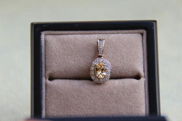 gelber Kaiserlicher Topas, Brasilien, 0,69 ct 