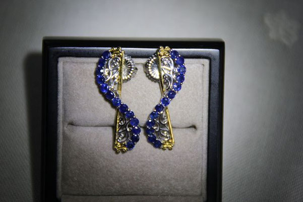 26x blauer Saphir Thailand, 2,8 mm, 2,808 ct