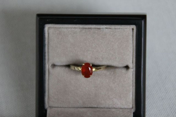 Salamanca Feuer Opal, Mexiko, 8x6 mm, 0,66 ct