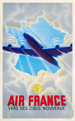 Air France - Vers de ciels nouveaux - 1946