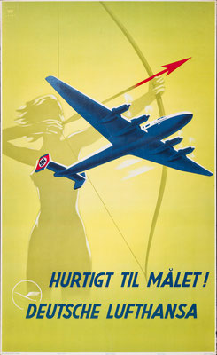 Deutsche Lufthansa - Hurtigt til målet! - Willy Hanke - 1939