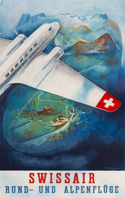 Swissair - Rund- und Alpenflüge - Eugène Häfelfinger - 1937