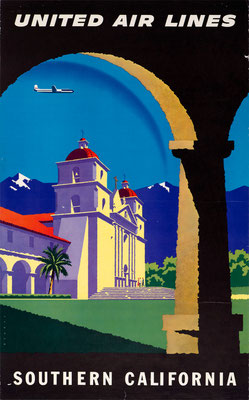 United Air Lines - Southern California - Joseph Binder - 1957 