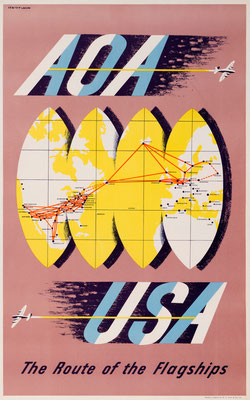 AOA - USA The Route of the Flagships - Lewitt-Him - 1940s