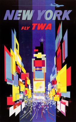 TWA - New York (Jet Version) - David Klein - 1960 - Second edition