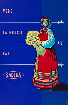 SABENA - Vers la Russie par - Publi Tera - 1957