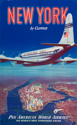 Pan American World Airways - New York by Clipper - 1950s