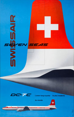 Swissair - Seven Seas DC-7C - Kurt Wirth - 1956