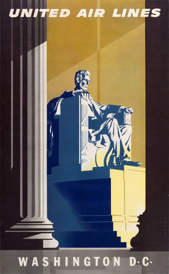 United Air Lines - Washington D.C. - Joseph Binder - 1957 