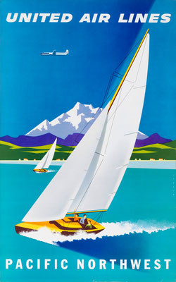 United Air Lines - Pacific Northwest - Joseph Binder - 1957 