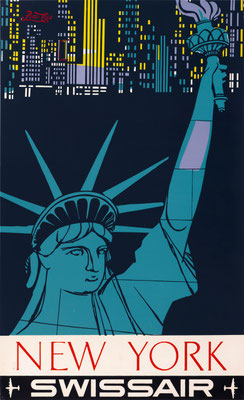 Swissair - New York - Henri Ott - 1951 - Swapped