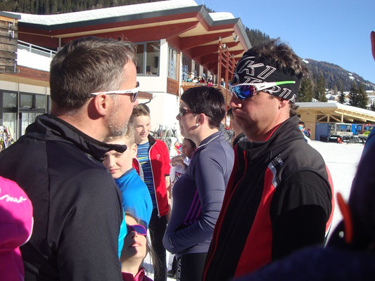 das Team Martin/Pauli bei der abschließenden Teambesprechung
