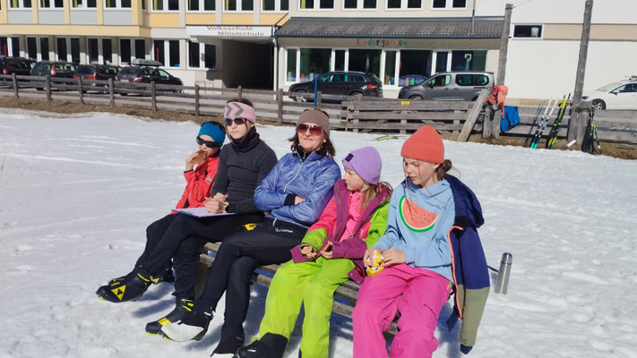 und nach dem aktiven Sport ist auch ein bißchen relaxen in der Sonne ganz schön