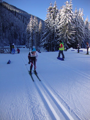 Fabian beim Zieleinlauf