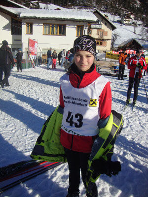 Anna genießt die Sonne
