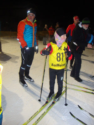 auch Viktoria wartet auf ihren Start