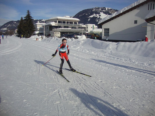 Julia auf der Zielgerade
