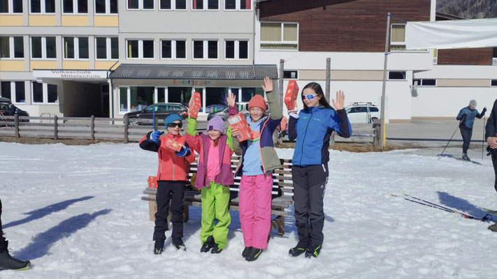 auch die Kids waren fleißig dabei