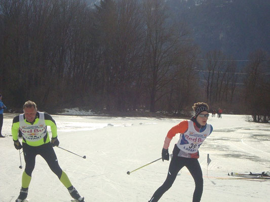 Generationensprint beim Zieleinlauf