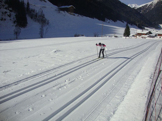Viktoria beim Zieleinlauf