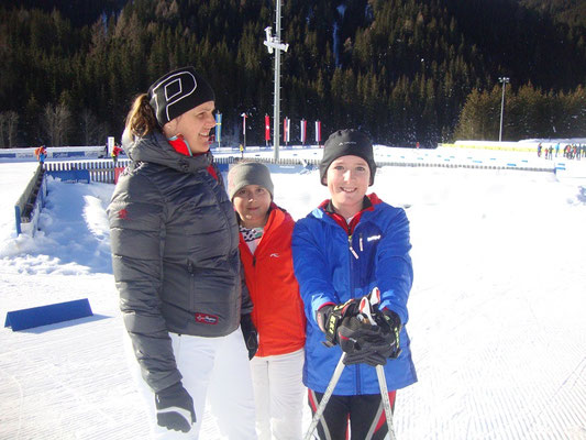 vor dem ersten Start in ein Langlaufrennen