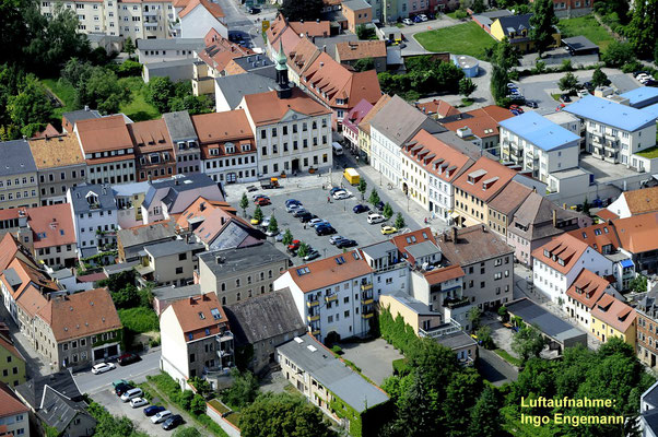 Radeberg Marktplatz, Richtung Oberstraße / Nordwest