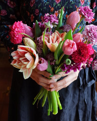 3月flower lesson/スプリングブーケ