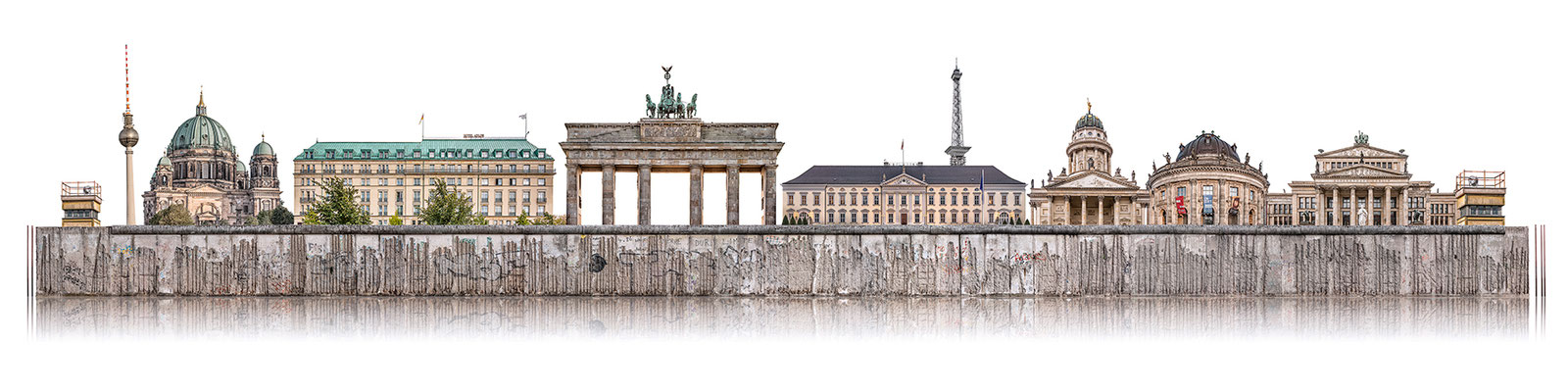 Berliner Mauer 3b  ·  200 x 50 cm · Leinwand auf Keilrahmen: € 830,- · Aludibond: € 1.040,- · Acrylglas auf Aludibond: € 1.270,-  · © Stefan Korff