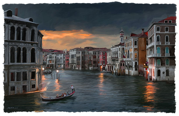 Venedig Canale Grande I · 110 cm x 70 cm · Leinwand auf Keilrahmen: € 680,- 