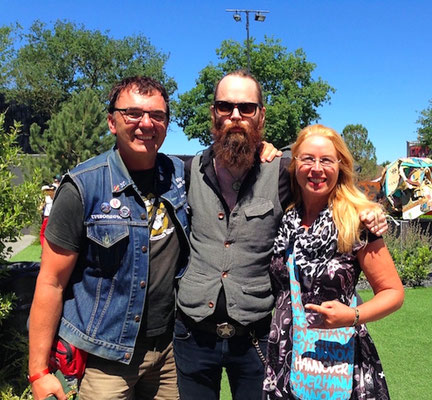 Together with Aðalbjörn Tryggvason, Solstafir, Hellfest 2018