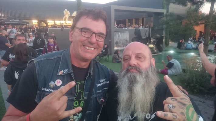 With Kirk winstein (Crowbar, Down), Hellfest 2018