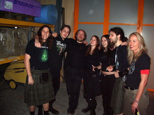 Reina, Chrigel (Eluveitie) & Hellvetica, March 2007