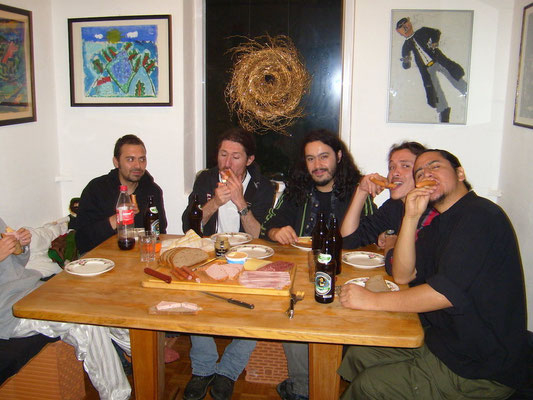 Huinca, Thrashmetal from Chile, in our house, September 2008