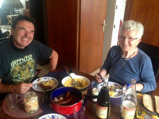 with my mum