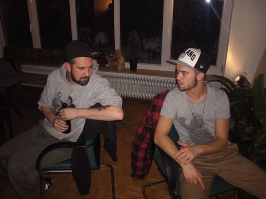 Shauny, Black Bomb A, with Lukas in our house, December 2012
