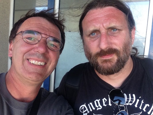With Ben Ward (Orange Goblin), Hellfest 2018