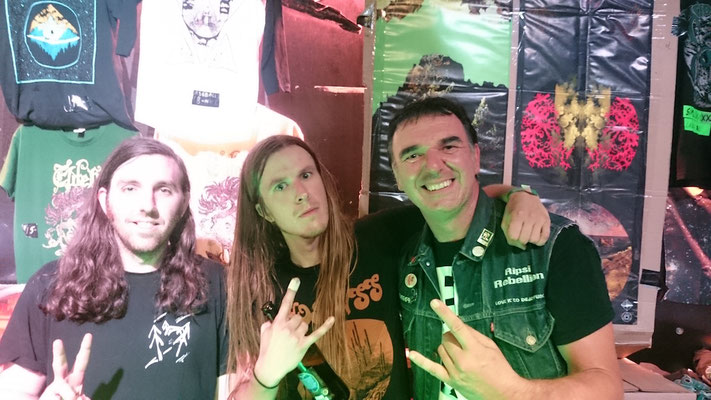 With Nick DiSalvo, Elder, Munich Backstage, July 2017