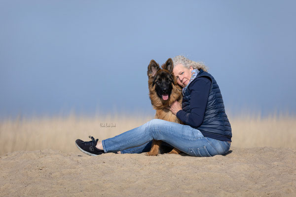 Andrea mit Teddy