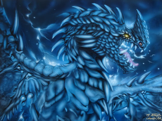 Drache Airbrush