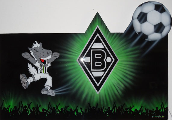 Borussia Mönchengladbach Collage mti LED Effekt