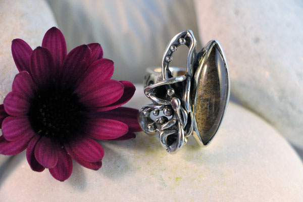 #ring #silverring #quartzchlorite #jewellery #artjewellery