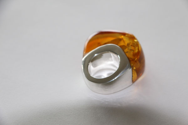 #amber #silver #ring #uniquepiece #swissmade #jewelery