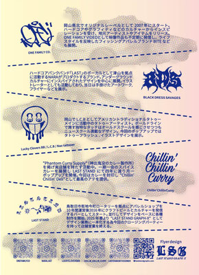 ”NEVER STAND ALONE"フライヤー 裏 B7 