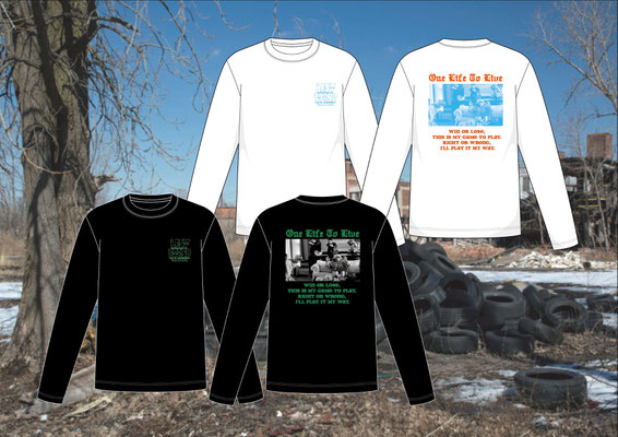 ”ONE LIFE TO LIVE" L/S TEE GILDAN 6.0oz コットン100％