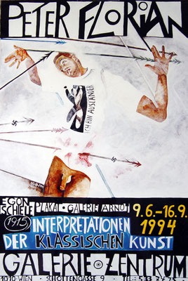 "Braune Gewalt" Ausstellungsplakat Galerie Zentrum 1994